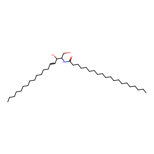 N-Eicosanoyl-D-sphingosine structure