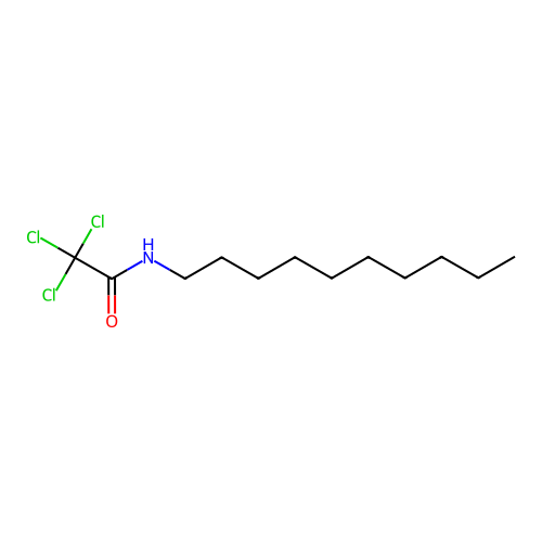 2,2,2-trichloro-N-decylacetamide structure