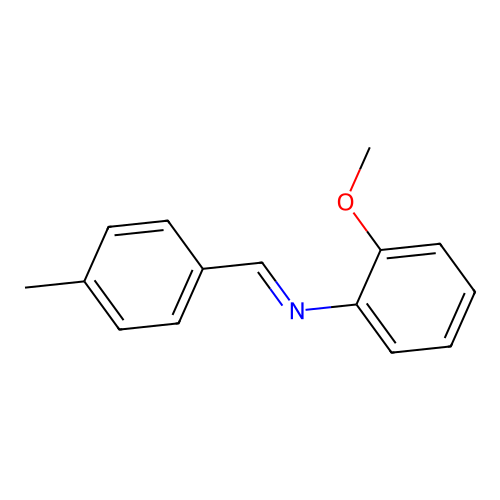 benzenamine, 2-methoxy-N-[(4-methylphenyl)methylene]- structure