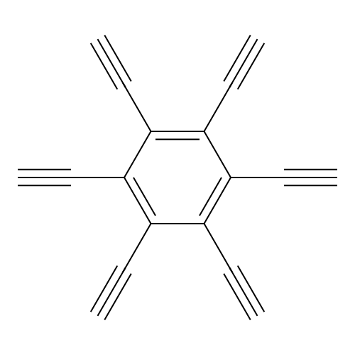 Benzene, hexaethynyl- structure