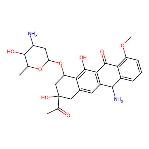 5-Aminodaunorubicin structure