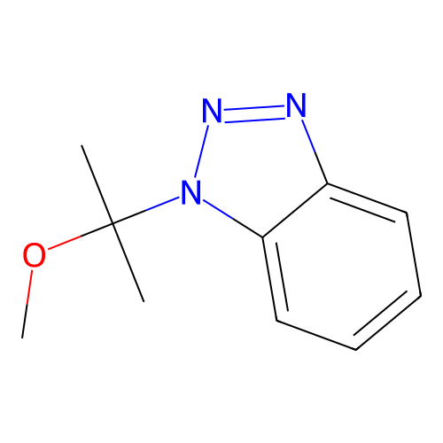 1-(1-methoxy-1-methylethyl)-1H-1,2,3-benzotriazole structure