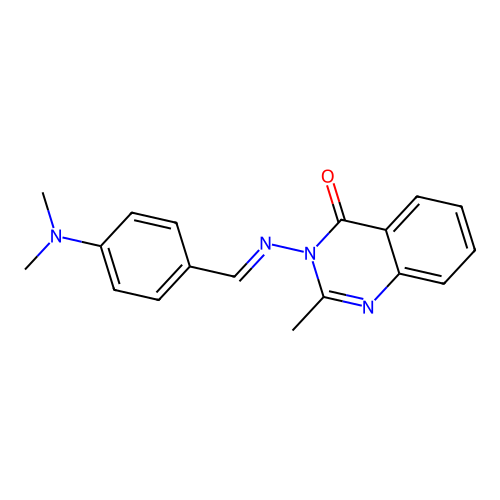 3-((4-(Dimethylamino)benzylidene)amino)-2-methyl-4(3H)-quinazolinone structure