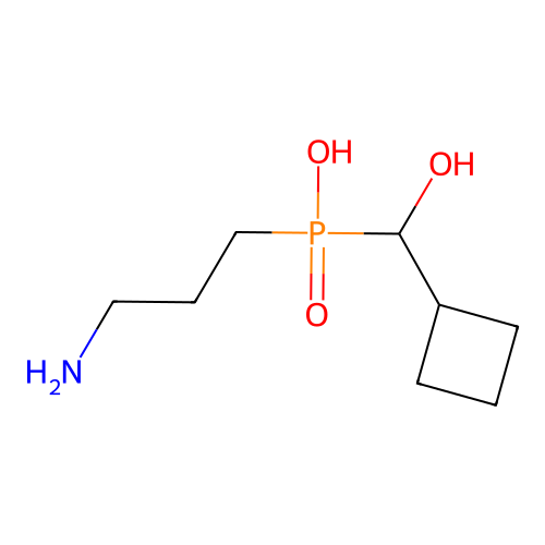 Phosphinic acid, (3-aminopropyl)(cyclobutylhydroxymethyl)- structure