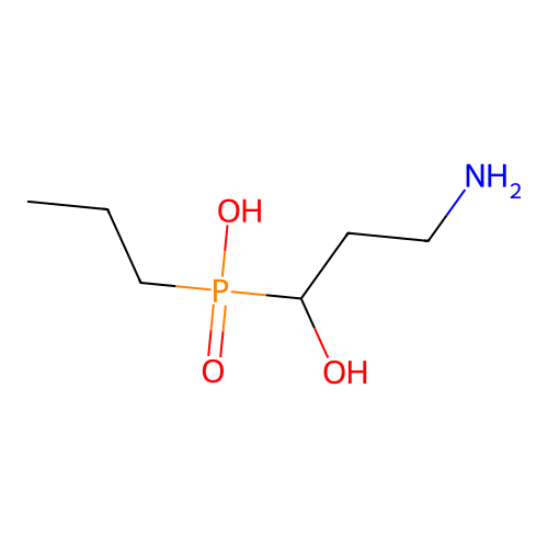 (3-Amino-1-hydroxypropyl)-propylphosphinic acid structure