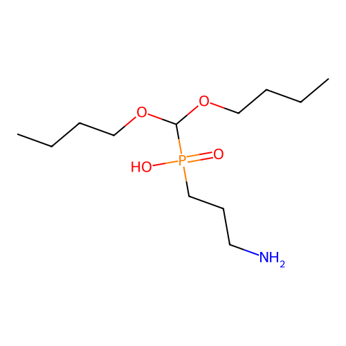 (3-Amino-propyl)-dibutoxymethyl-phosphinic acid structure