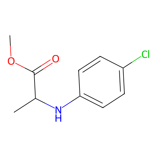 Alanine, N-(4-chlorophenyl)-, methyl ester structure