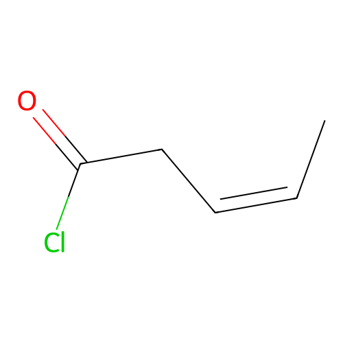 3-Pentenoyl chloride, (Z)- structure