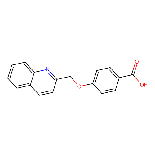 4-(quinolin-2-ylmethoxy)benzoic Acid structure