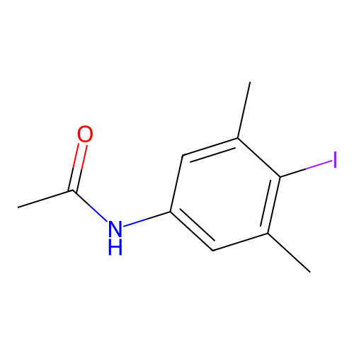 N-(4-iodo-3,5-dimethylphenyl)acetamide structure