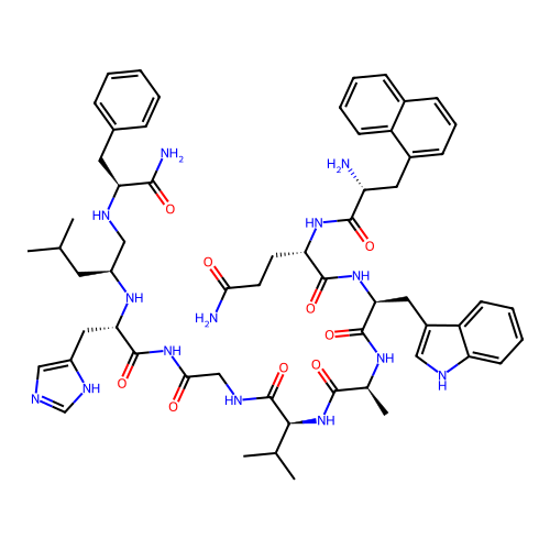 bombesin (6-14), Nal(6)-Psi(13,14)-Phe(14)- structure