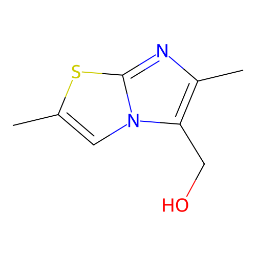 (2,6-Dimethylimidazo[2,1-b][1,3]thiazol-5-yl)methanol structure
