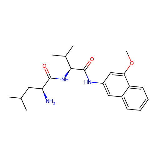 H-Leu-Val-4MbetaNA . HCl structure