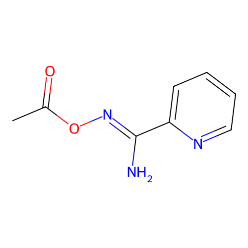 2-Pyridylamidoxime, O-acetyl- structure