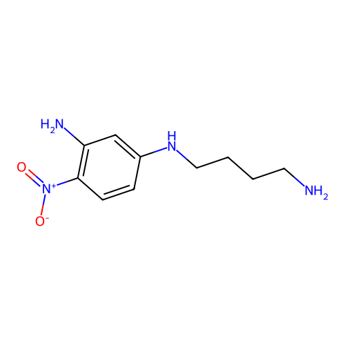 N~1~-(4-aminobutyl)-4-nitrobenzene-1,3-diamine structure