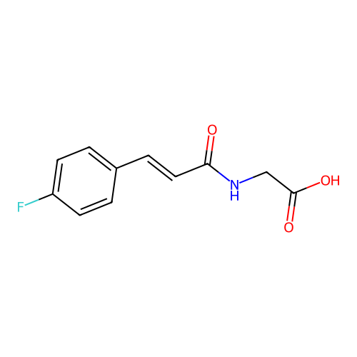 2-[3-(4-Fluorophenyl)prop-2-enoylamino]acetic acid structure