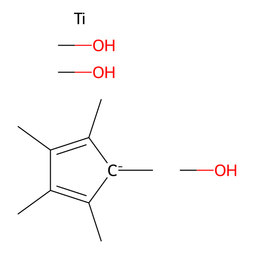 Methanol;1,2,3,4,5-pentamethylcyclopenta-1,3-diene;titanium structure