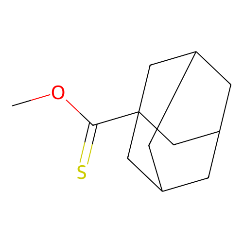 O-methyl adamantane-1-carbothioate structure
