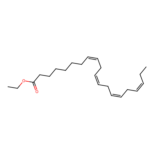 Ethyl (8Z,11Z,14Z,17Z)-8,11,14,17-eicosatetraenoate structure