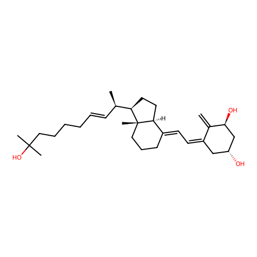 1,25-dihydroxy-24-trihomo-22-ene-vitamin D3 structure
