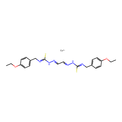C22H26CuN6O2S2 structure
