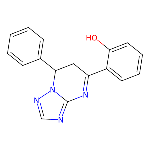 2-(5-Phenyl-4,5,6-trihydro-1,2,4-triazolo[1,5-a]pyrimidin-7-yl)phenol structure