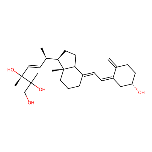 24,25,26-Trihydroxyvitamin D2 structure
