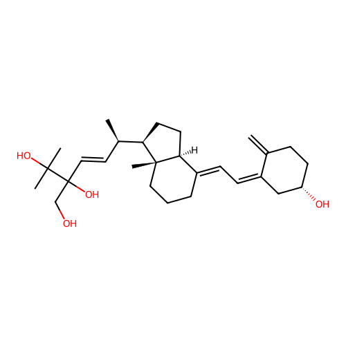 24,25,28-Trihydroxyvitamin D2 structure