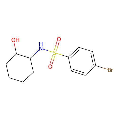 [(4-Bromophenyl)sulfonyl](2-hydroxycyclohexyl)amine structure