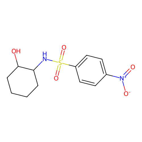 (2-Hydroxycyclohexyl)[(4-nitrophenyl)sulfonyl]amine structure