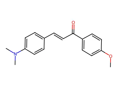 1-(4-Methoxyphenyl)-3-(4-dimethylaminophenyl)-1-oxo-prop-2-ene structure