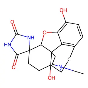 Oxymorphone-6-spirohydantoin structure
