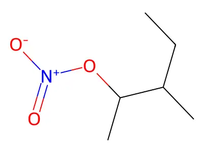 3-甲基戊-2-基硝酸酯 structure