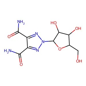 2-核糖呋喃糖基-1,2,3-三唑-4,5-二甲酰胺 structure