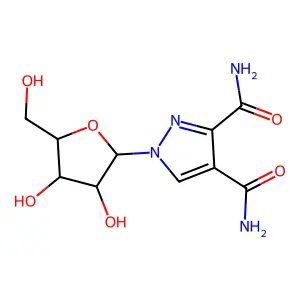 1-呋喃核糖基吡唑-3,4-二甲酰胺 structure