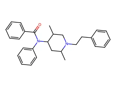 Benzamide, N-(2,5-dimethyl-1-(2-phenylethyl)-4-piperidinyl)-N-phenyl- structure