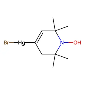 2,2,6,6-Tetramethyl-1-oxyl-delta(3)-piperidine-4-mercuribromide structure