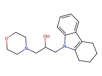 1-Morpholin-4-yl-3-(1,2,3,4-tetrahydrocarbazol-9-yl)propan-2-ol structure