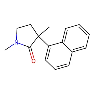 1,3-Dimethyl-3-naphthalen-1-ylpyrrolidin-2-one structure