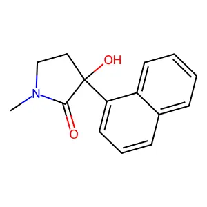 3-Hydroxy-1-methyl-3-naphthalen-1-ylpyrrolidin-2-one structure