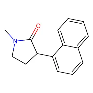 1-Methyl-3-naphthalen-1-ylpyrrolidin-2-one structure