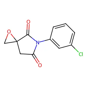 6-(3-Chlorophenyl)-1-oxa-6-azaspiro(2.4)heptane-5,7-dione structure
