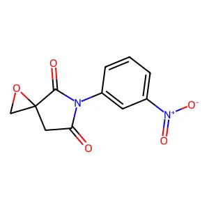 6-(3-Nitrophenyl)-1-oxa-6-azaspiro(2.4)heptane-5,7-dione structure