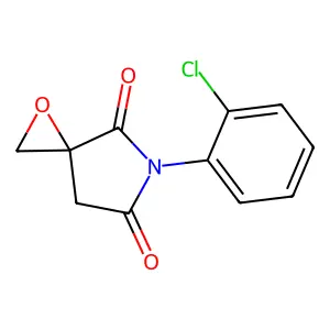 6-(2-Chlorophenyl)-1-oxa-6-azaspiro(2.4)heptane-5,7-dione structure