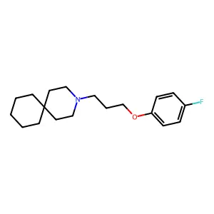 3-Azaspiro(5.5)undecane, 3-(3-(p-fluorophenoxy)propyl)- structure