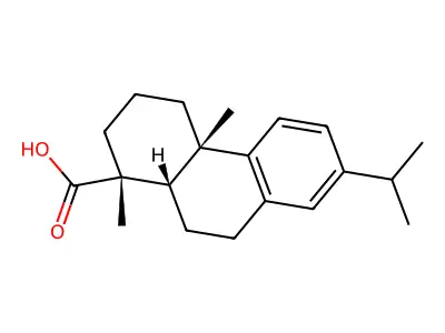 (1R,4aS,10aS)-7-Isopropyl-1,4a-dimethyl-1,2,3,4,4a,9,10,10a-octahydrophenanthrene-1-carboxylic acid structure