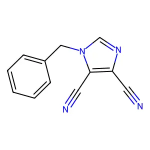 1-benzyl-1H-imidazole-4,5-dicarbonitrile structure