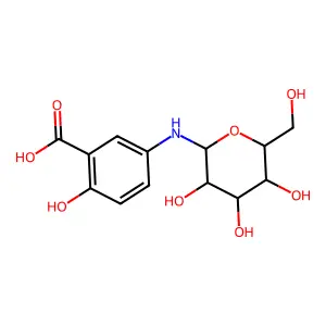 N-吡喃葡萄糖基-5-氨基水杨酸 structure
