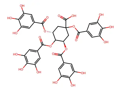 1,3,4,5-四-O-没食子酰奎尼酸 structure