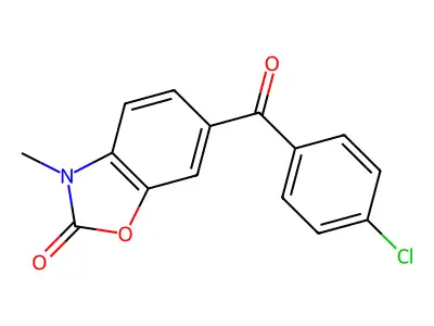 2(3H)-Benzoxazolone, 6-(4-chlorobenzoyl)-3-methyl- structure